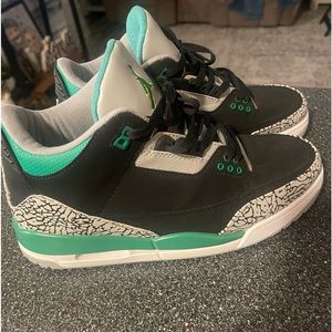 Green and black Jordan’s!